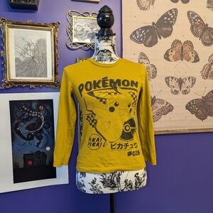 Pokemon Pikachu Quarter Sleeve Tee